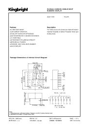 Datasheet SC08-11YWA manufacturer Kingbright